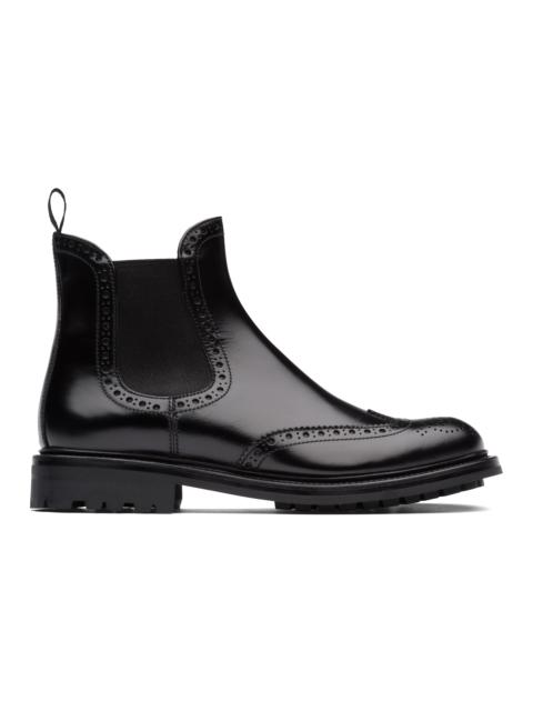 Church's Estella r Polished Fumè Chelsea Boot Brogue Black 