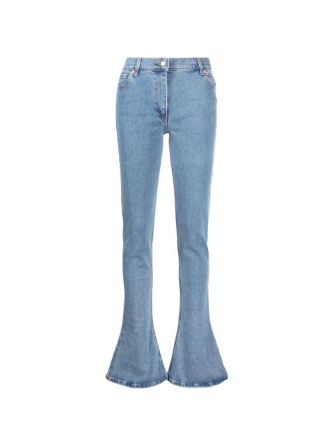 flared-leg jeans