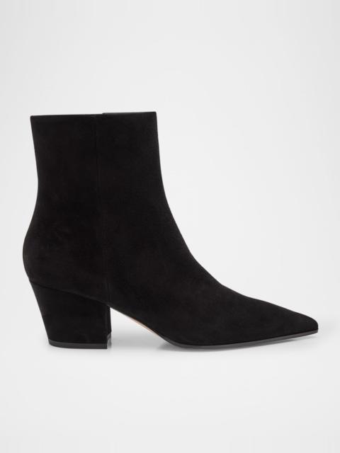 Keinna Suede Zip Ankle Boots