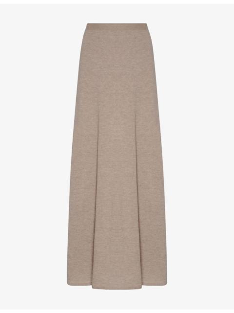 The Row Noella High-Waist Cashmere Maxi Skirt