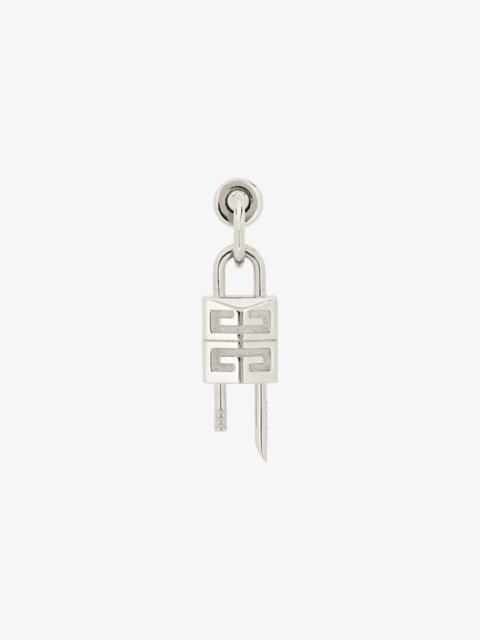 LOCK EARRING IN METAL