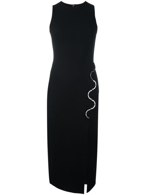 David Koma metal detail fitted dress