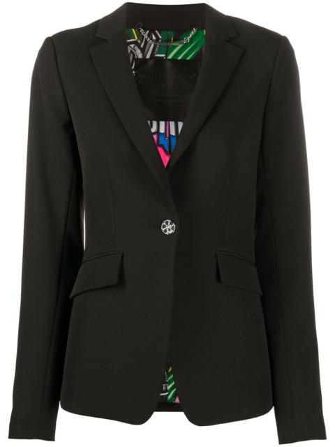 PHILIPP PLEIN crystal skull embellished blazer