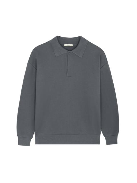 PANGAIA Womens DNA Heavyweight Polo Sweatshirt - Atmosphere Grey