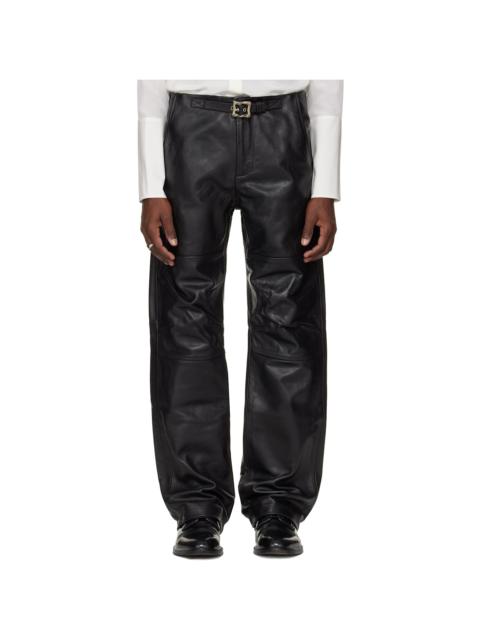 Enfants Riches Déprimés Black Moto Leather Pants