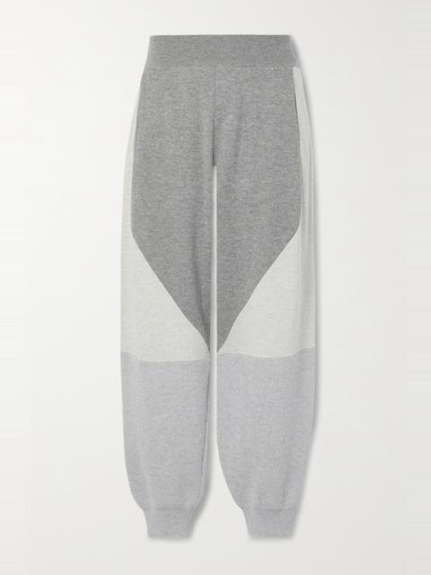 Stella McCartney Color-block wool track pants