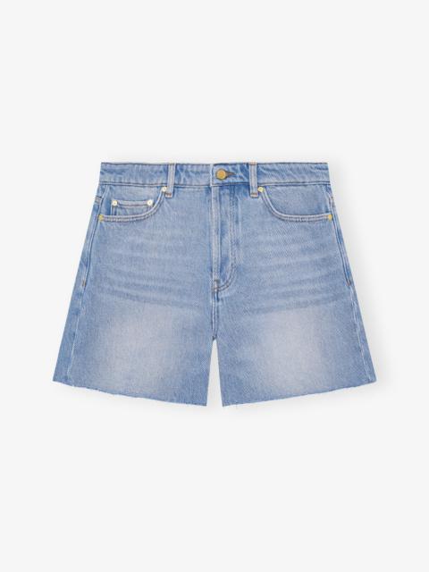 GANNI BLUE HEAVY DENIM SHORTS