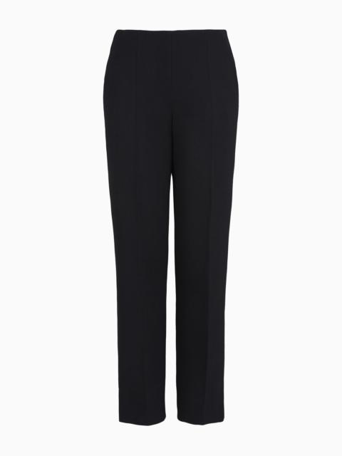 GIORGIO ARMANI Straight trousers in stretch virgin wool