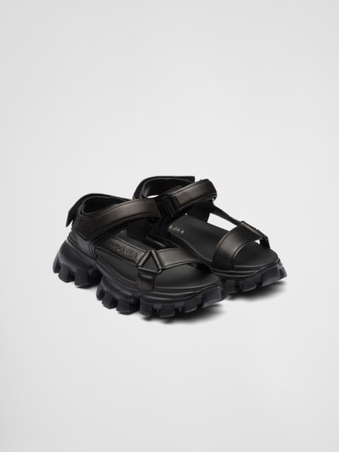 Prada Padded nappa leather sport sandals