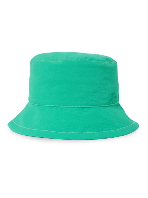 JACQUEMUS Men's Drawcord Nylon Bucket Hat - Green