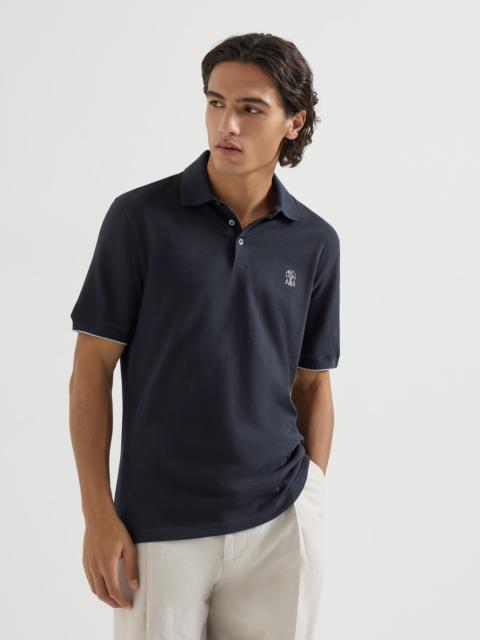 Brunello Cucinelli Cotton piqué polo shirt with logo