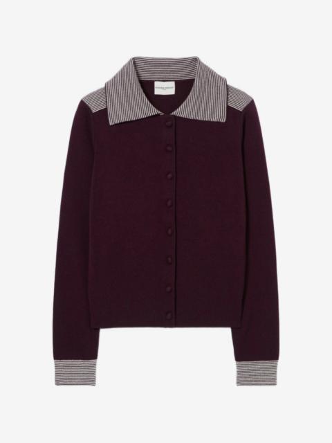 Claudie Pierlot Striped wool sailor cardigan