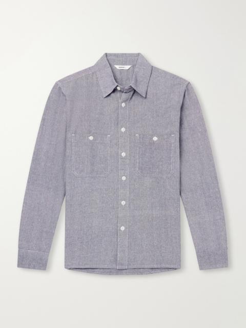 3sixteen Utility Cotton and Silk-Blend Chambray Shirt