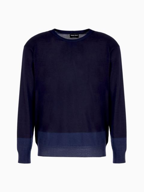 ASV cashmere and silk crew-neck jumper