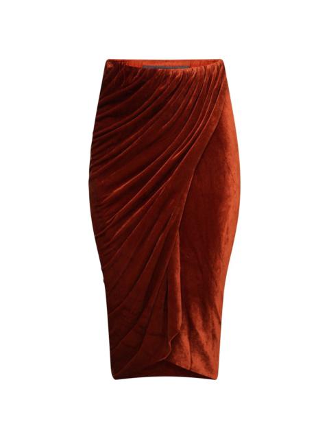 Rick Owens Lilies Vered Skirt in Umber