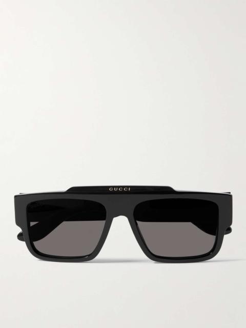 GUCCI Square-Frame Recycled-Acetate Sunglasses