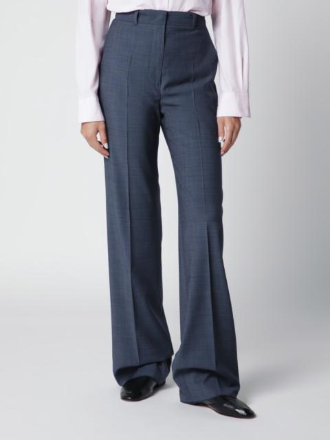 Max Mara Studio Classic trousers in blue virgin wool