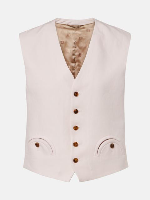 BLAZÉ MILANO Feral linen vest