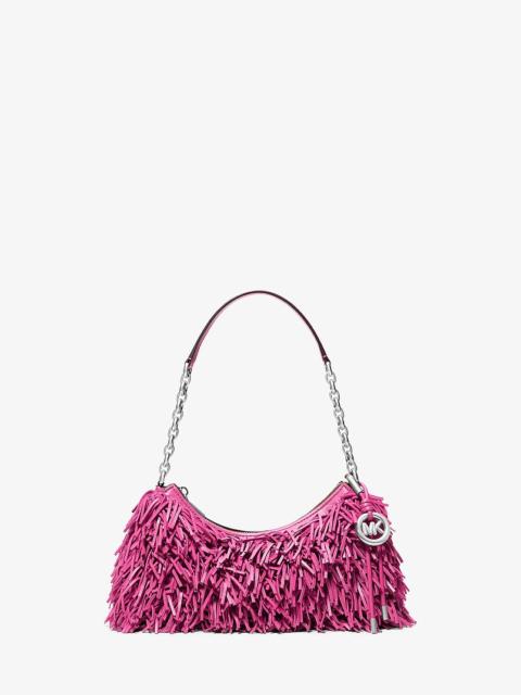 MICHAEL KORS Nolita Medium Fringed Leather Pochette