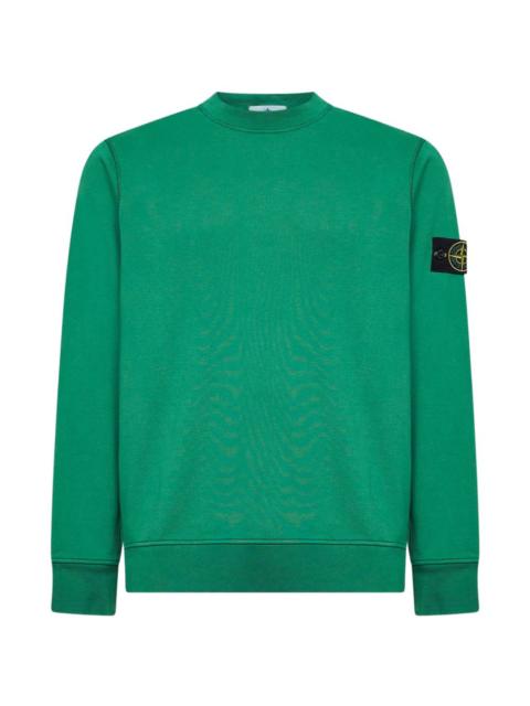 Stone Island long-sleeved badge-detail sweatshirt