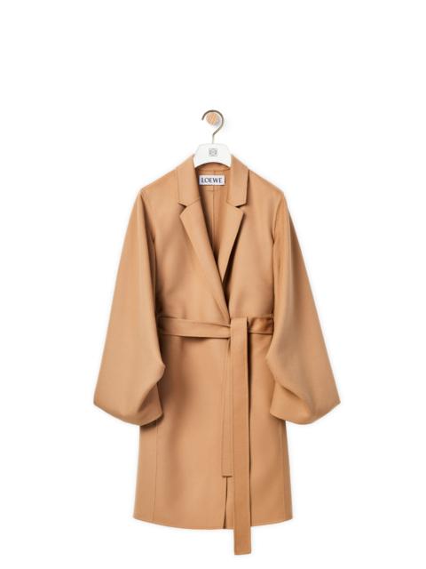 Loewe Belted coat in wool and cashmere