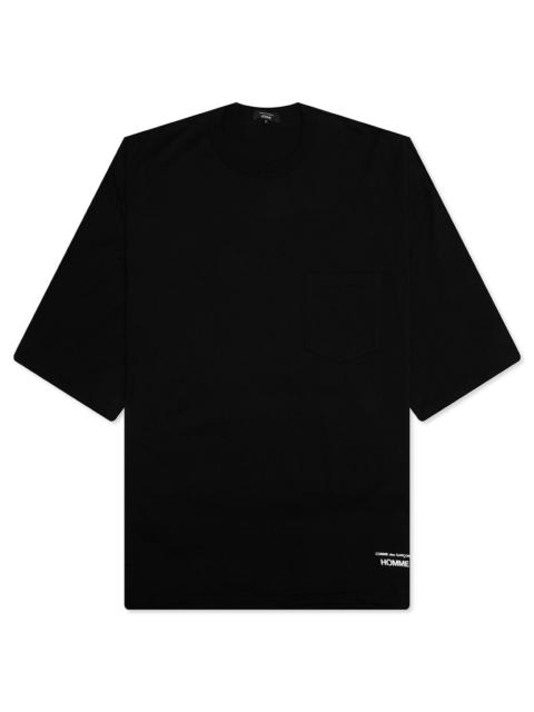 Comme des Garçons Homme COTTON JERSEY T-SHIRT - BLACK