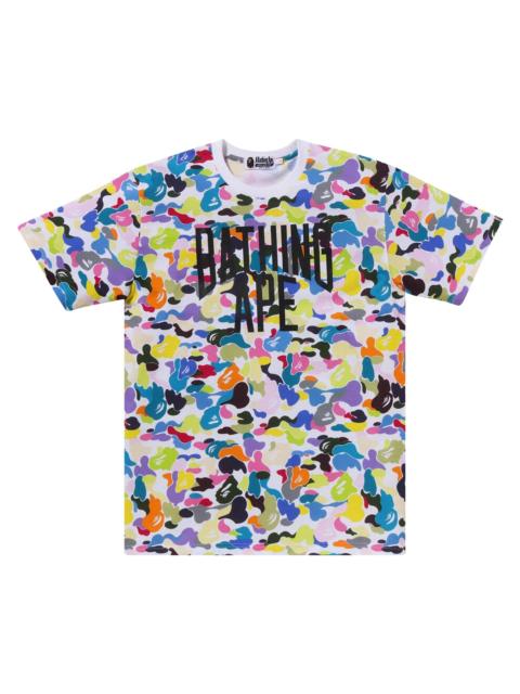 A BATHING APE® BAPE Multi Camo NYC Logo Tee 'White'