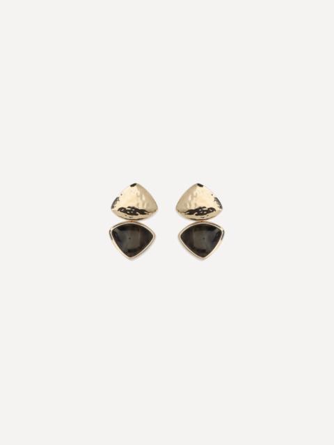 self-portrait Two-tone speckled enamel Earrings