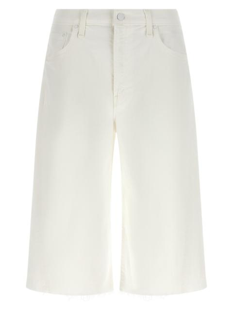 MOTHER 'The Whole Lot Zip Twist Fray' Bermuda Shorts
