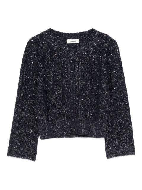 Sandro button-fastening cardigan