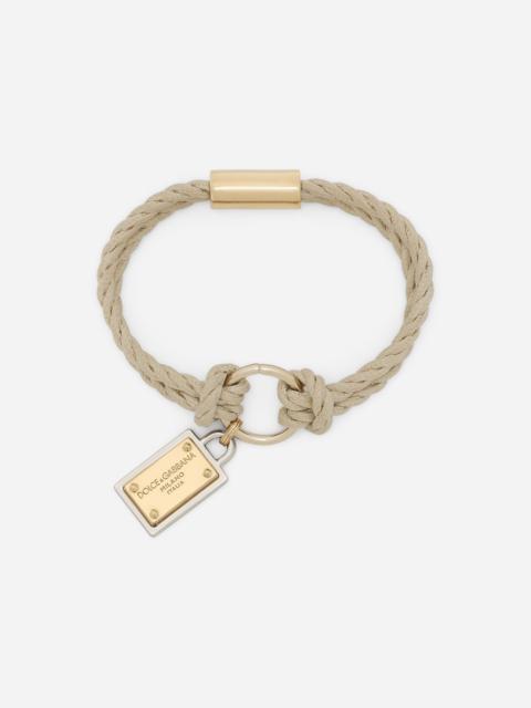Dolce & Gabbana “Marina” cord bracelet