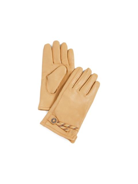 Polo Ralph Lauren rope-detail leather gloves