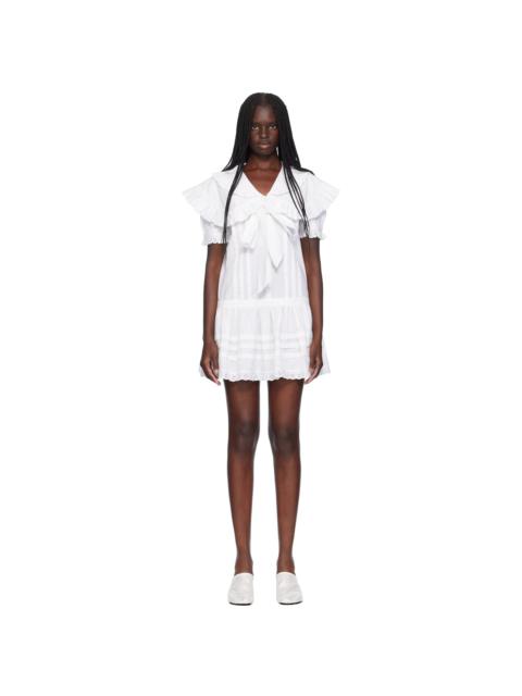 SANDY LIANG White Toki Minidress | REVERSIBLE