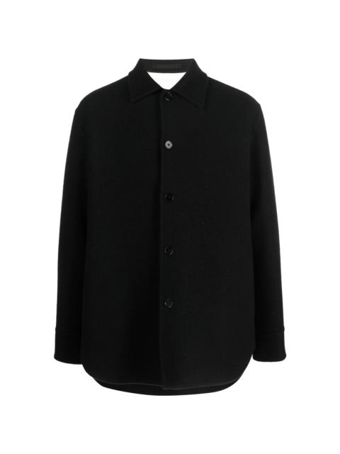 Jil Sander button-up wool shirt jacket