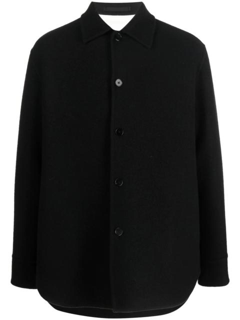 Jil Sander button-up wool shirt jacket