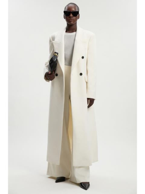 KAREN MILLEN Petite Brushed Wool Oversized Double Breasted Tailored Maxi Coat