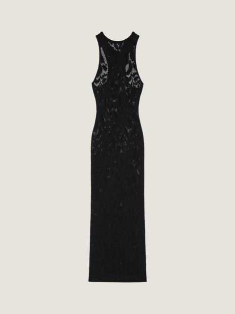 Givenchy MIDI DRESS IN KNITTED FLORAL LACE
