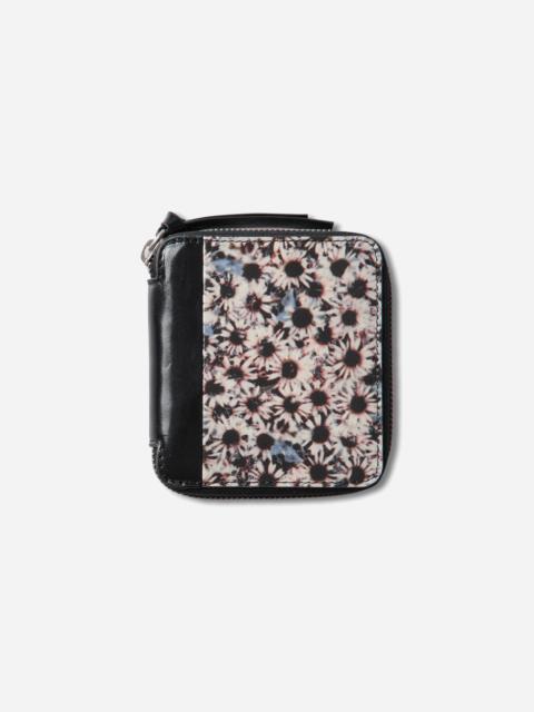 Dries Van Noten Printed Leather Zip Wallet Multicolor