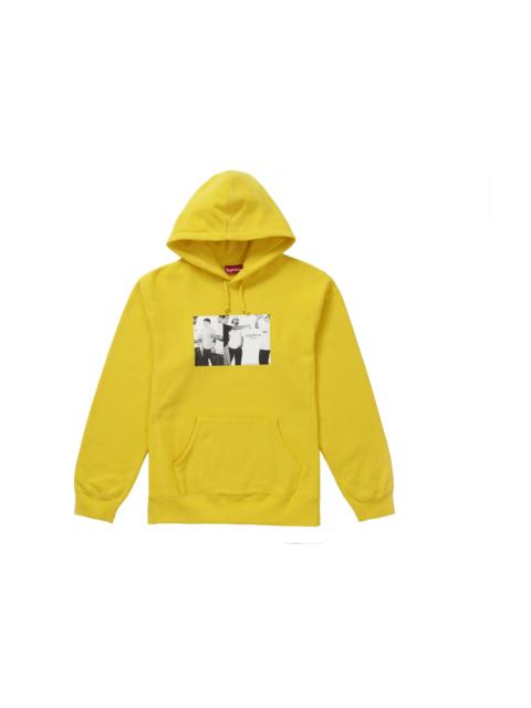 Supreme 대 클래식 광고 후드 스웨터 '황색 이름 *