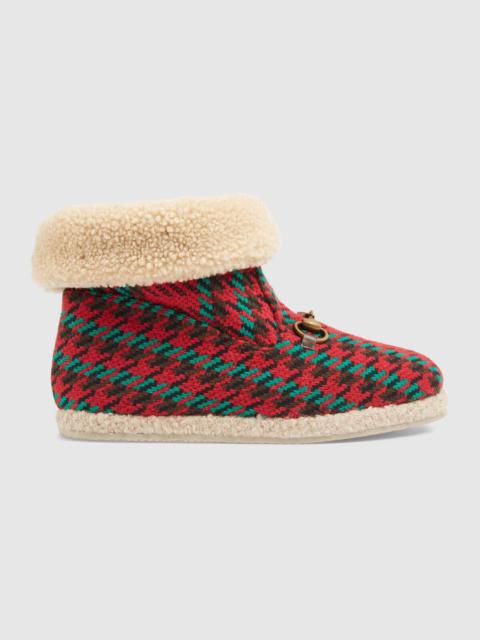 GUCCI Women's Houndstooth ankle boot