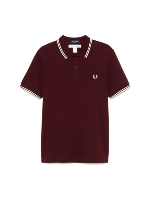 x Fred Perry logo-embroidered polo shirt