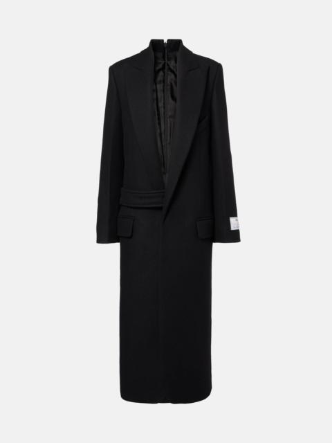 Victoria Beckham Single-breasted wool-blend coat