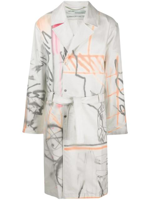 Off-White Futura trench coat
