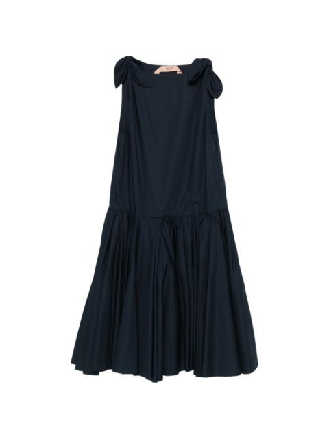 N°21 tie straps gathered dress