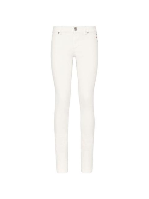 logo-buttoned jeggings