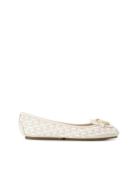MICHAEL KORS monogram ballerina pumps