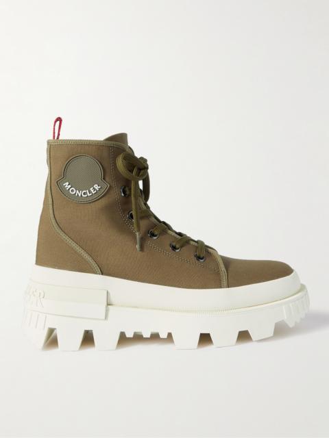 Moncler Desertyx Rubber-Trimmed Canvas Boots