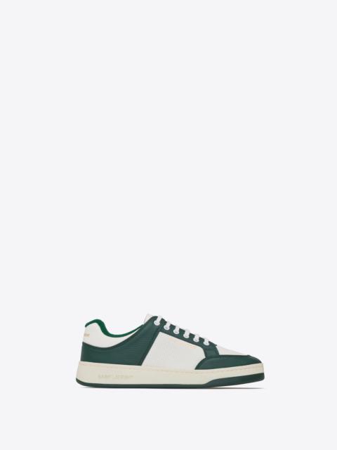 SAINT LAURENT sl/61 low-top sneakers in smooth and grained leather