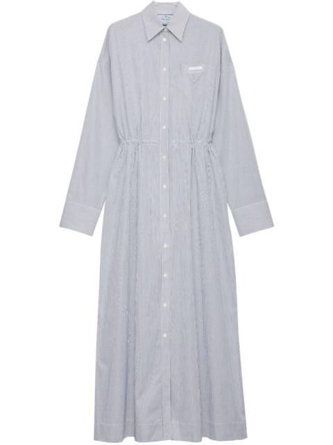 Prada striped poplin dress