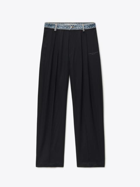 Alexander Wang denim waistband mid-rise pant